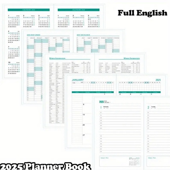 2025 Sanrio A5 Daily Planner - 400 Pages Cinnamoroll - Picture 3 of 12